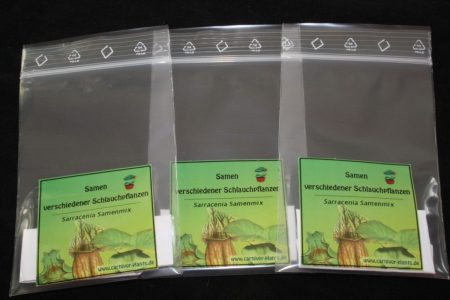 Fleischfressende Pflanzen, 3 x 50 Sarracenia Samenmix (0,07 EUR/Samen)